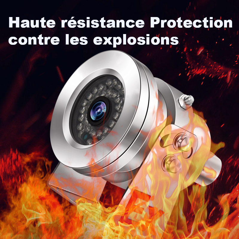Caméra AHD antidéflagrante en acier inoxydable