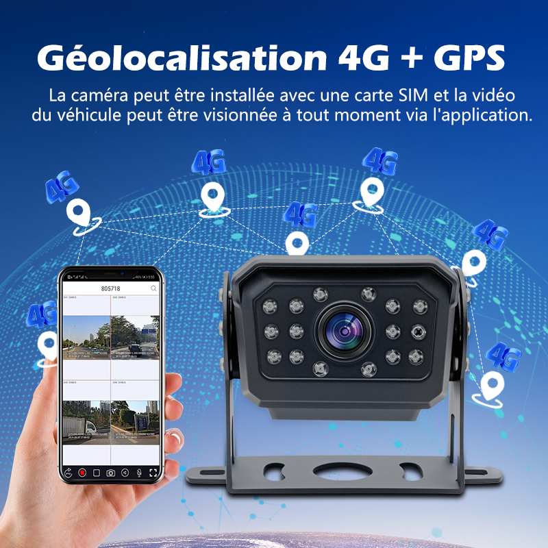 Caméra 1080P 4G GPS