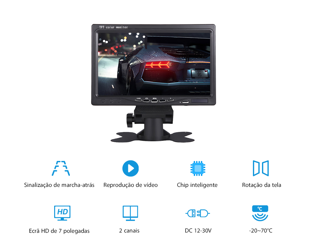 Monitor de Assistência de Estacionamento em Marcha à Ré