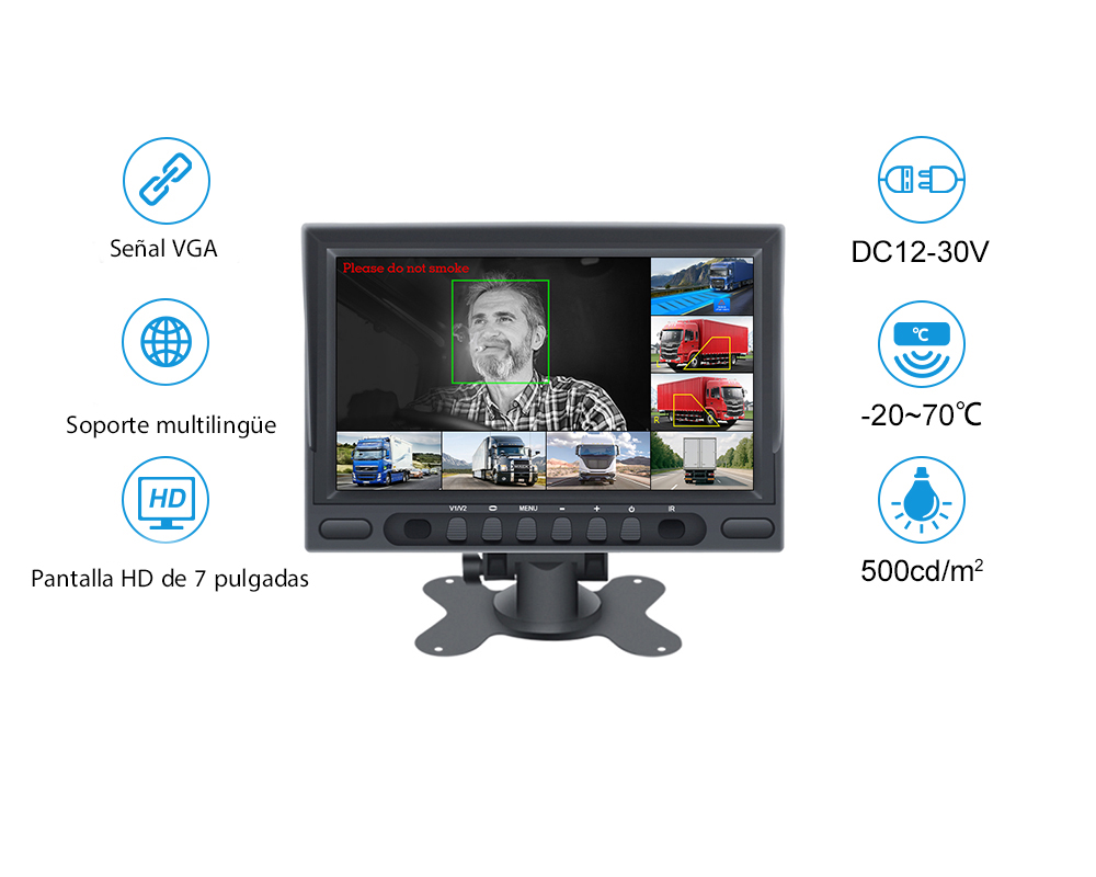 Monitor de video VGA externo para DVR
