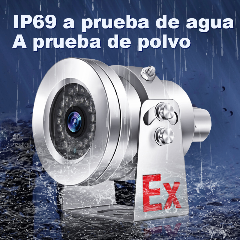 Cámara AHD antiexplosiva de acero inoxidable